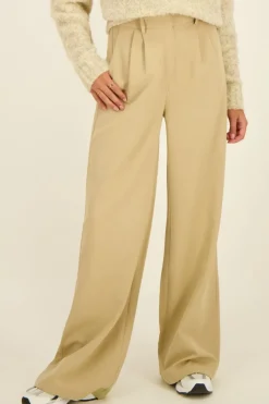 My Jewellery Pantalon évasé Beige Best