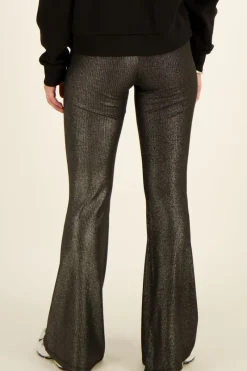My Jewellery Pantalon évasé Métallique Noir Online