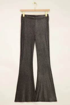 My Jewellery Pantalon évasé Métallique Noir Online