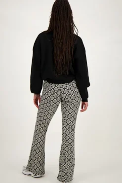 My Jewellery Pantalon évasé Avec Imprimé Aztèque Noir Outlet