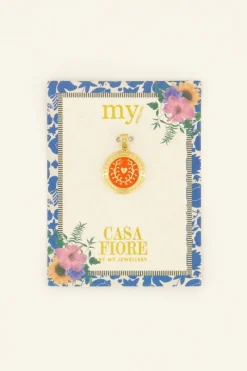 My Jewellery Pendentif Casa Fiore En Coeur Orange Outlet