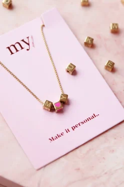 My Jewellery Pendentif Cube Avec Petit Cœur Clearance
