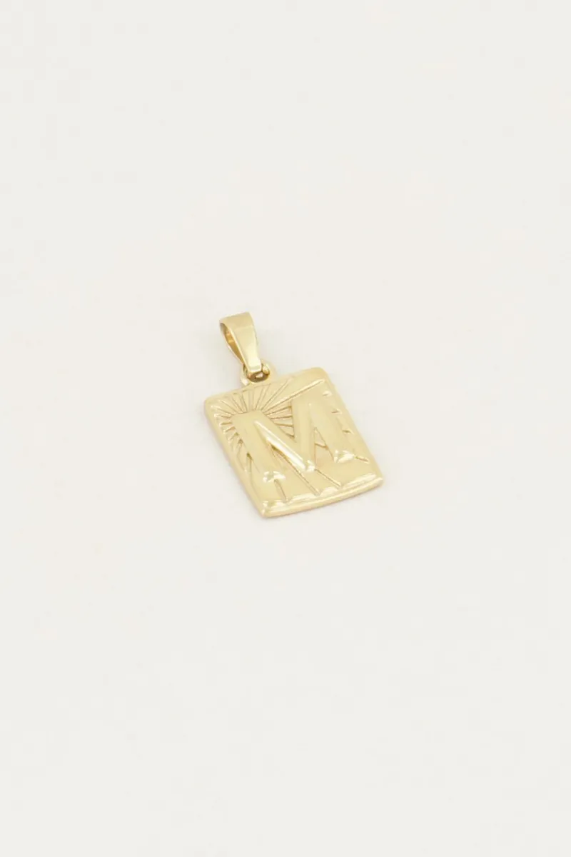 My Jewellery Pendentif Initiale Rectangulaire Clearance