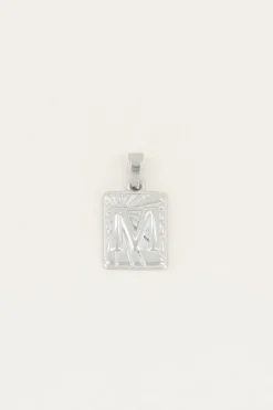 My Jewellery Pendentif Initiale Rectangulaire Clearance