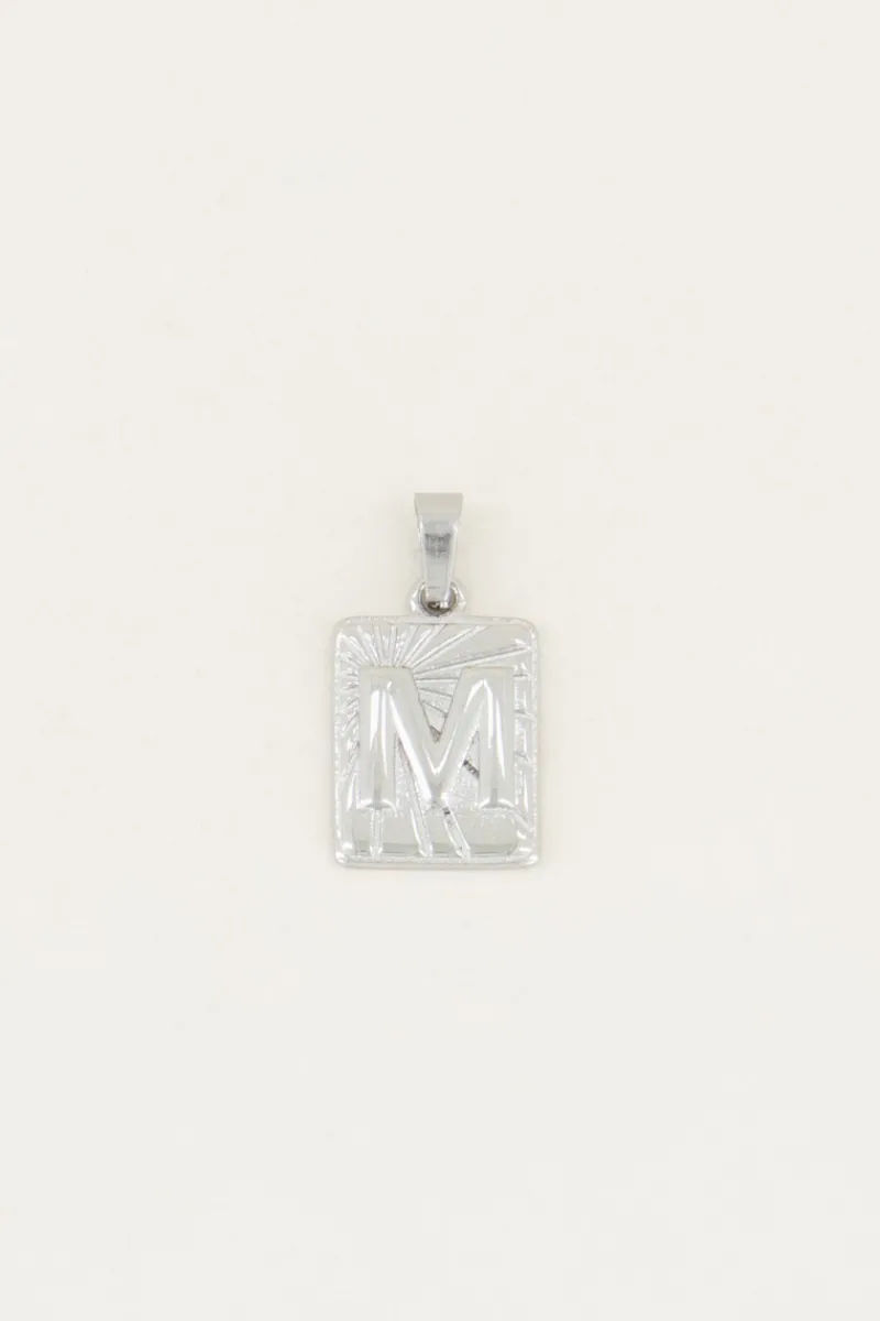My Jewellery Pendentif Initiale Rectangulaire Clearance