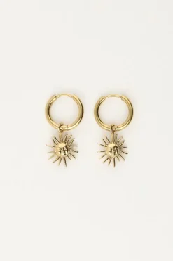 My Jewellery Petites Boucles D’oreilles Créoles Avec Soleil Outlet