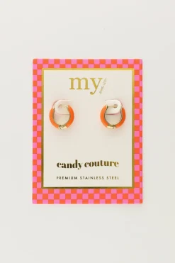 My Jewellery Petites Créoles Candy Orange Fashion