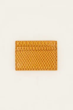 My Jewellery Porte-cartes Orange à Imprimé Croco Outlet