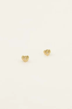 My Jewellery Puces D’oreille En Cœur Avec Strass Best
