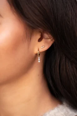 My Jewellery Puces D'oreilles Avec Cercles Argentés Universe Fashion