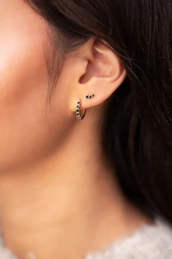 My Jewellery Puces D'oreilles Cercles Noirs Universe Hot