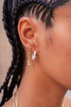 My Jewellery Puces D'oreilles Chaîne & Perles Clearance