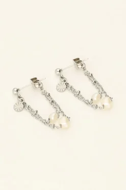 My Jewellery Puces D'oreilles Chaîne & Perles Clearance