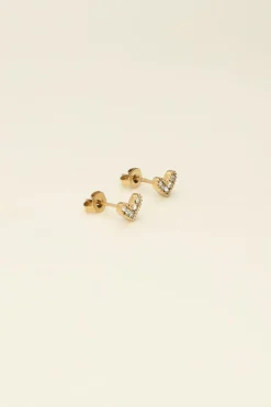 My Jewellery Puces D’oreilles Coeur & Pierres Mystic Discount