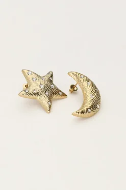 My Jewellery Puces D'oreilles Starry Avec Lune Et étoile Hot