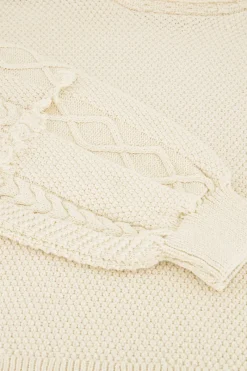 My Jewellery Pull Beige Avec Manches En Jacquard Outlet