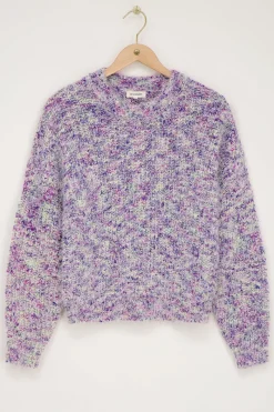 My Jewellery Pull Poilu En Maille Lilas Clearance