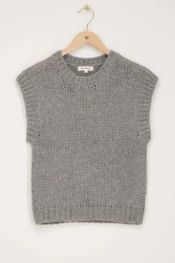 My Jewellery Pull Sans Manches En Maille Gris Online