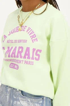 My Jewellery Pull Vert Clair ''Le Marais'' Vert menthe/Vert citron/Vert Sale