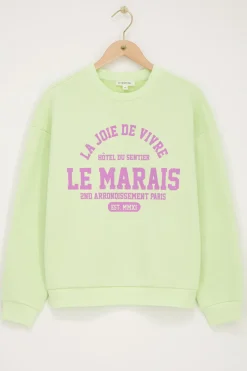 My Jewellery Pull Vert Clair ''Le Marais'' Vert menthe/Vert citron/Vert Sale