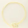 My Jewellery Ras De Cou Cordon Blanc Et Fleur Satinée New