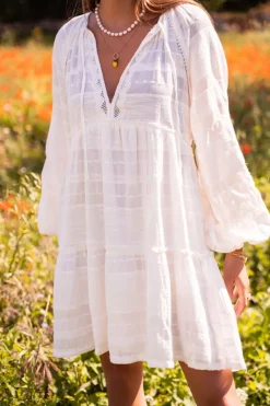 My Jewellery Robe Ample Blanche à Broderies Online