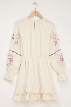 My Jewellery Robe Avec Broderies Beige Sale