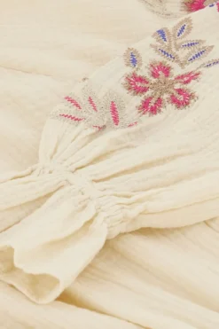 My Jewellery Robe Avec Broderies Beige Sale