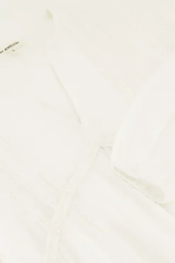 My Jewellery Robe he Avec Col En V Et Ruban Adhésif Blanc Hot