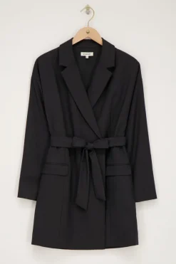 My Jewellery Robe Blazer Grise Avec Col à Revers Gris foncé Sale