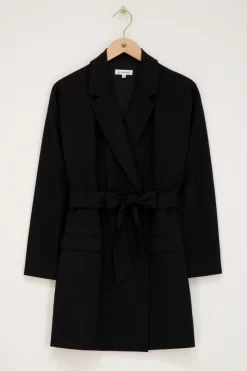 My Jewellery Robe Blazer e Avec Col à Revers Noir Hot