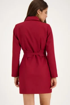 My Jewellery Robe Blazer Avec Cordon Rouge New