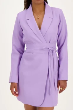 My Jewellery Robe Blazer te Avec Cordon Violet Online