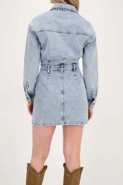 My Jewellery Robe Boutonnée En Denim Bleu New