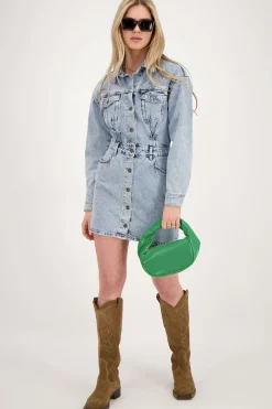 My Jewellery Robe Boutonnée En Denim Bleu New