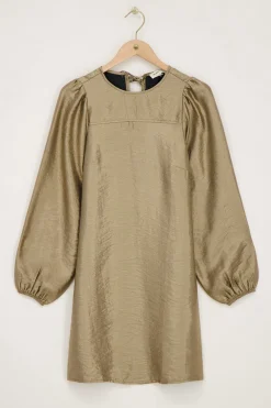 My Jewellery Robe En Bronze Avec Manches Bouffantes Et Nœuds Hot