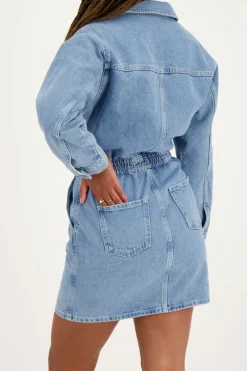 My Jewellery Robe En Denim Bleu Avec Col Online