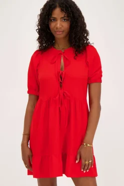 My Jewellery Robe Large Avec Nœuds Rouge Best