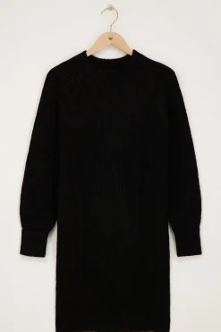My Jewellery Robe Midi e En Maille Noir Clearance