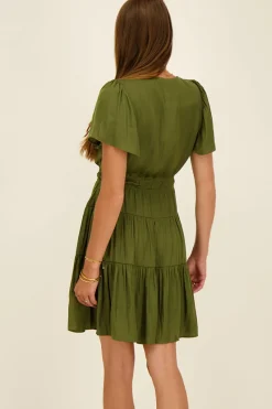 My Jewellery Robe Mi-longue Verte Effet Satin Violet clair/Vert Hot