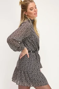 My Jewellery Robe Noire à Fleurs Blanches Online