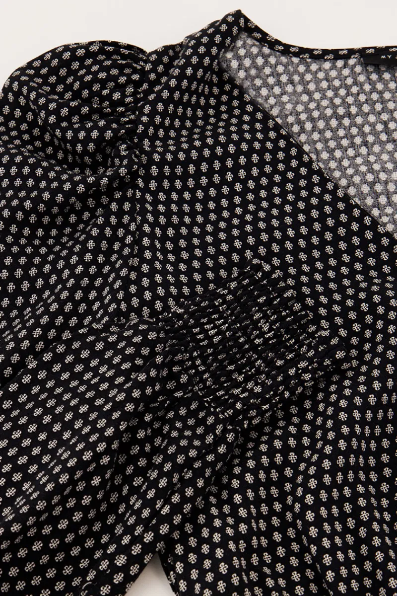 My Jewellery Robe Noire à Imprimé Trèfle Fashion