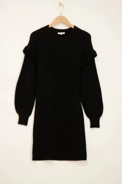 My Jewellery Robe Noire à Volants Discount