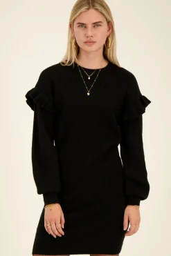 My Jewellery Robe Noire à Volants Discount