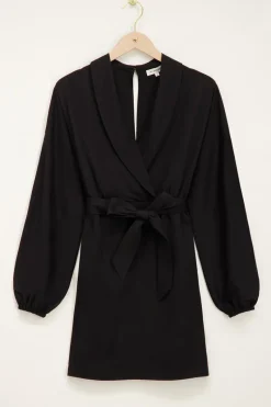 My Jewellery Robe Noire Avec Ceinture Best