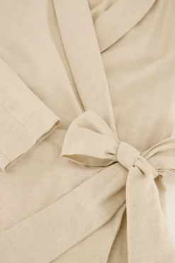 My Jewellery Robe Portefeuille Beige En Lin Online