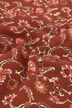 My Jewellery Robe Portefeuille Marron Avec Imprimé Graphique Fashion