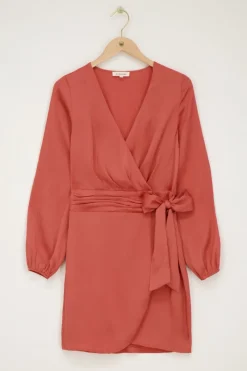 My Jewellery Robe Portefeuille Avec Ceinture Orange Clearance