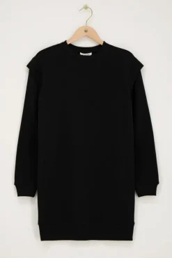 My Jewellery Robe Pull e Avec Rembourrage Aux épaules Noir Fashion