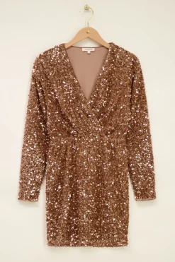 My Jewellery Robe Rosée à Paillettes Rose doré Best